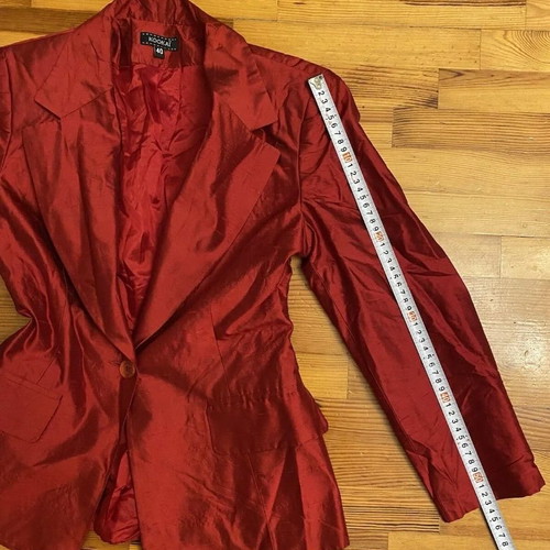 Silk red Kookai jacket used, size small
