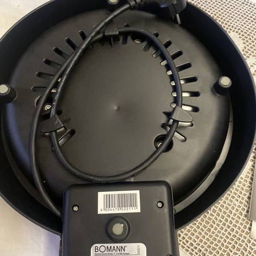Bomann CM 2221 CB electric crepe maker like new with wooden batter spreader