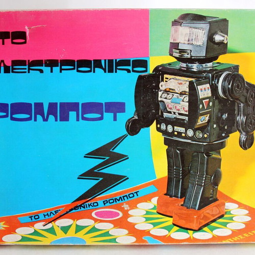 Electronic Robot Vintage 70's Board Game New
