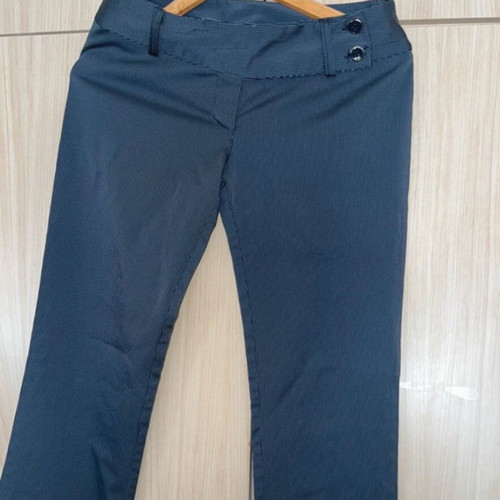 Blue pants with thin stripe S/M like new, gabardine fabric