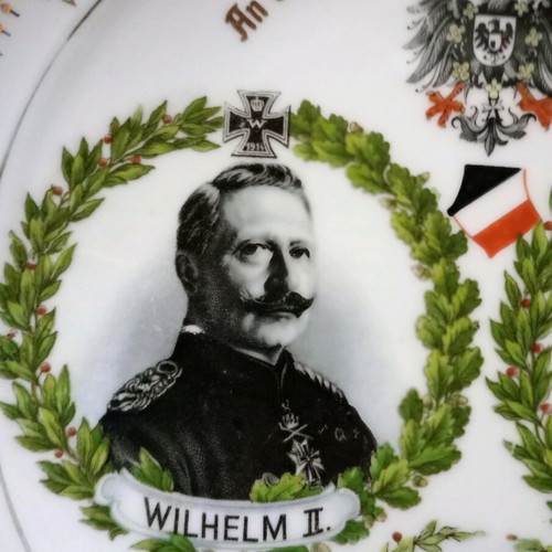 Collectible porcelain decorative plate Germany WWI like new