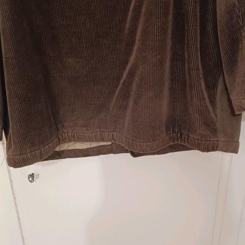 Harry & Moore coat used, brown, leather and corduroy, size 50