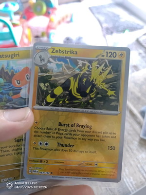 Pokemon Zebstrika (PAR 063) like new Holo Paradox Rift