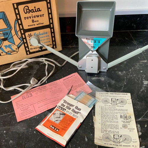 Baia Reviewer 8mm Movie Editor like new, complete set with box and instructions