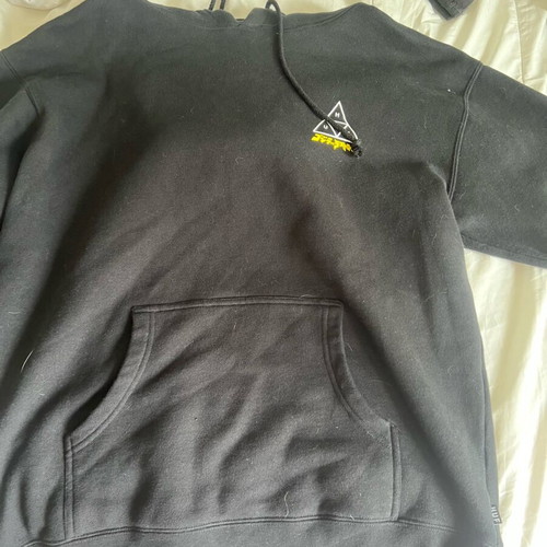 HUF hoody like new, black, size L