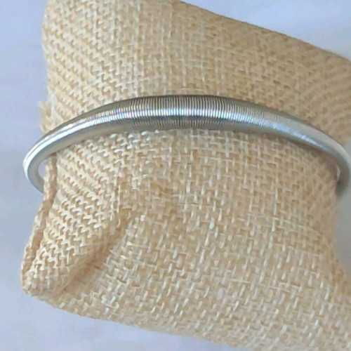 Handcuff bracelet new made of silver steel