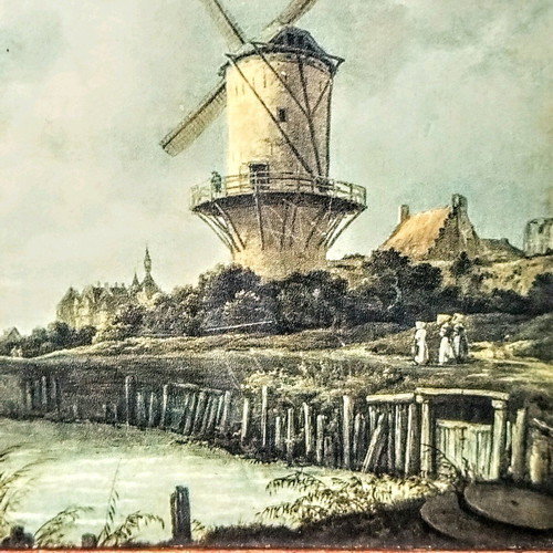 Oil painting reproduction Windmill on the coast used