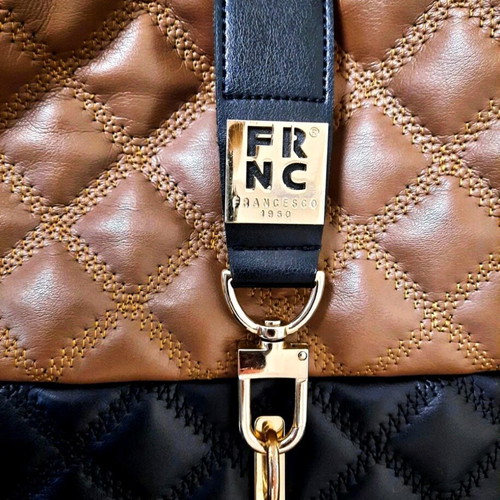FRNC handmade bag like new, brown and black