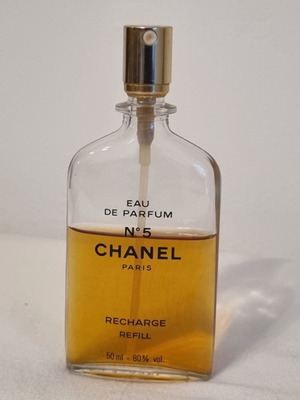 N 5 by Chanel Eau de Parfum 80s 50 ml refill natural spray no box