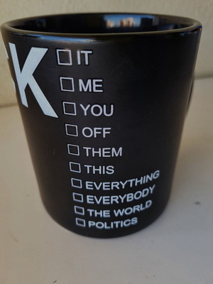 F-uck ceramic mug 885ml