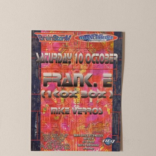 Flyer Club Event RLOAD CAMEL Brainstorm Trancemedia 10 Oct like new