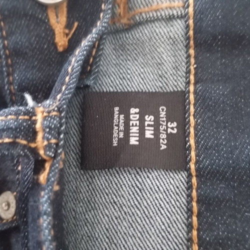 H&M &DENIM Slim Jeans XL like new