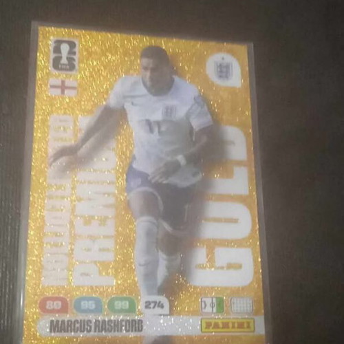 Marcus Rashford Limited Edition Premium Gold FIFA World Cup 2026 card