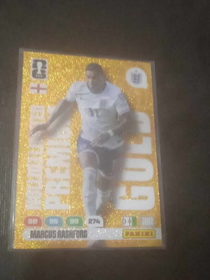 Marcus Rashford Limited Edition Premium Gold FIFA World Cup 2026 card