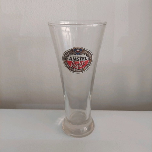 Amstel Light collectible pint beer glass 300ml like new