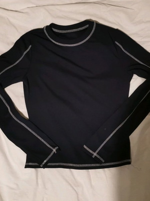 Long sleeve blouse like new, dark blue and black, size S
