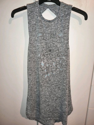 Long blouse used gray with open back size L