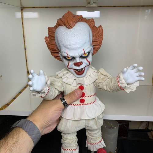 Mezco IT Mega Scale Talking Pennywise action figure used