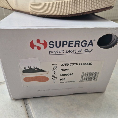 Superga 2750 Cotu Classic blue sneakers like new, size 38