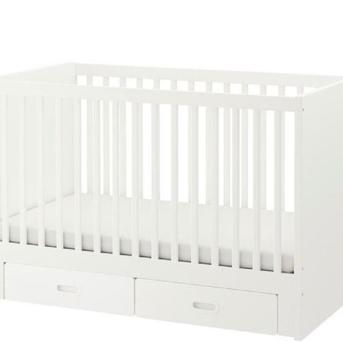 IKEA STUVA baby and toddler bed with mattress