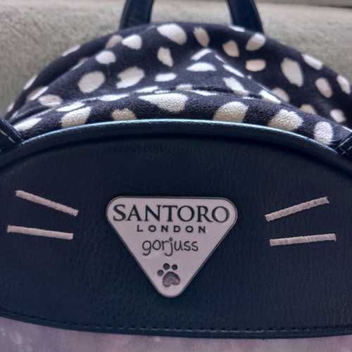 Santoro backpack used, black, 35 x 24 x 10 cm
