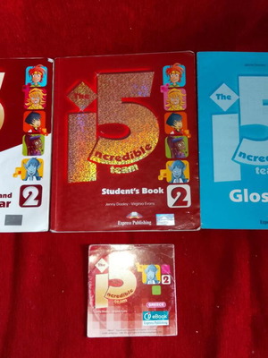 English learning books and CD used, pack of 3, 2014 editions