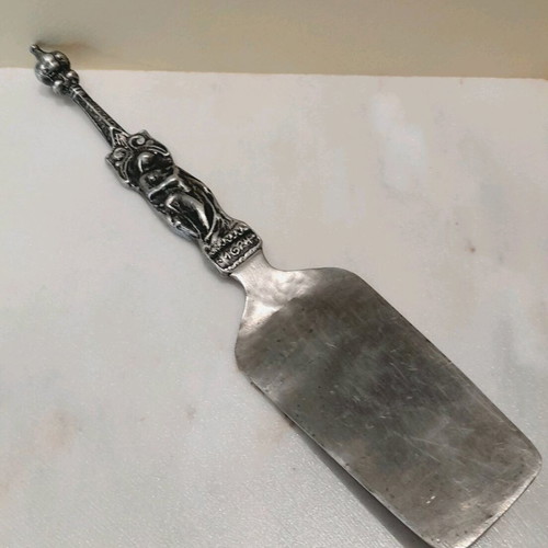 Collectible tin spatula like new, Scandinavian art 1950s