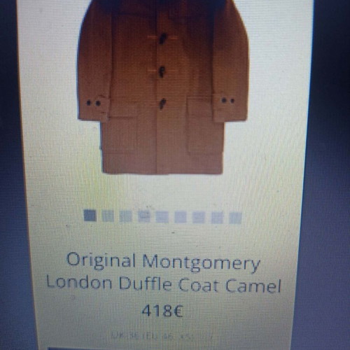 Original Montgomery coat new, camel color, size L