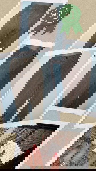 Καταπληκτικές τζιν βερμούδες σε καρό "Vero Moda" / μεγάλος μέγεθος
