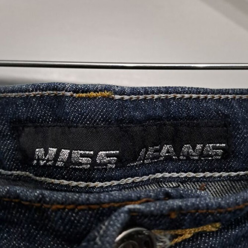 Miss Jeans Mini Skirt like new, blue with orange details