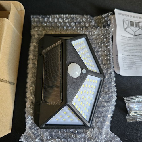 Solar wall light rechargeable with motion sensor, new