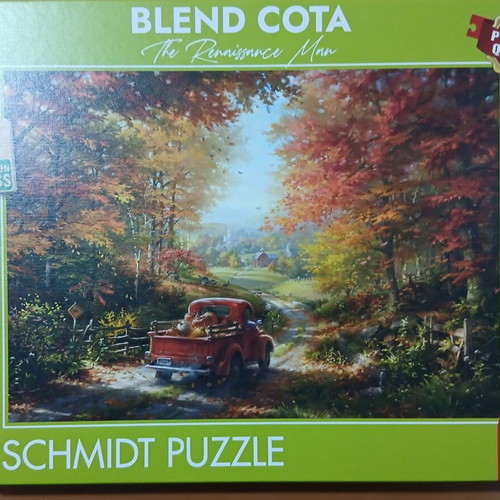 Schmidt Puzzle 1000 pieces used with minor box tears