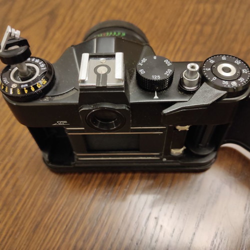 Zenit TTL camera used with Helios 44M 2/58 lens