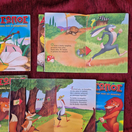 Aesop's Fables children's storybook collection, pack of 7