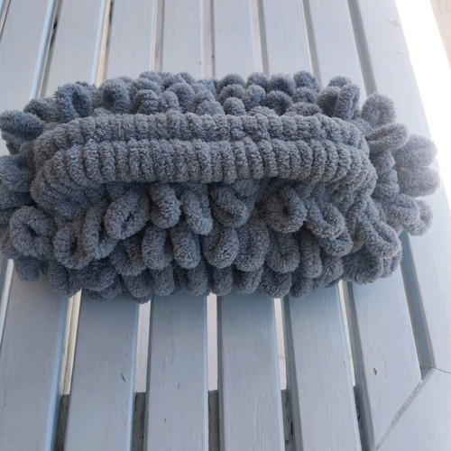 Handmade Puffy bag new with knitted fluffy texture