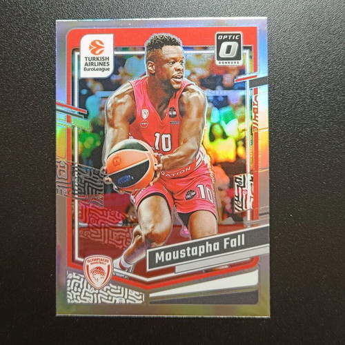 Moustapha Fall Olympiakos silver optic card like new Panini Euroleague