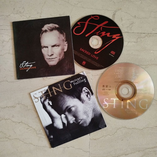 CDs used, pack of 5 with Sting, Oasis, Pink Floyd, Notorius