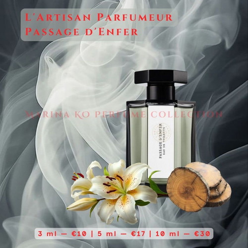 Passage d’Enfer L’Artisan Parfumeur decanted perfume 3ml like new