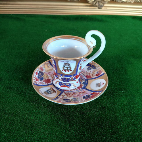 Collectible vintage porcelain espresso cup with saucer The Museum of Porcelain