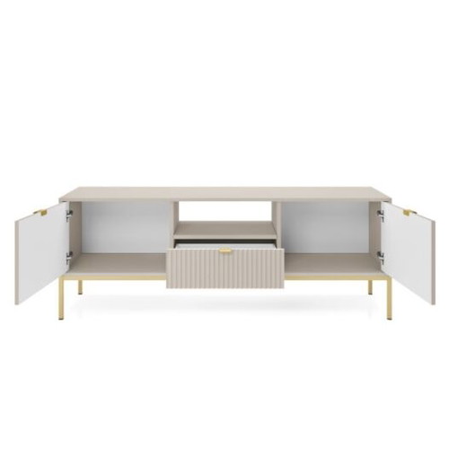 Nova TV stand beige-gold, modern