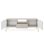 Nova TV stand beige-gold, modern