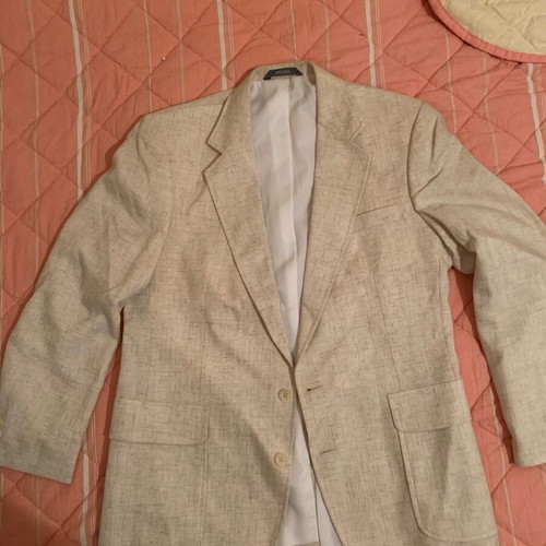 Summer jacket like new, size medium large, white beige