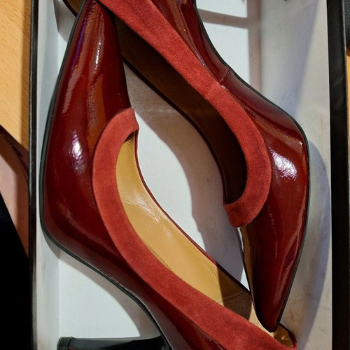 Gianna Kazakou pumps new, burgundy, size 38