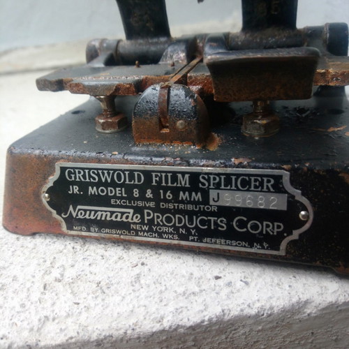 Film splicing tool used, American