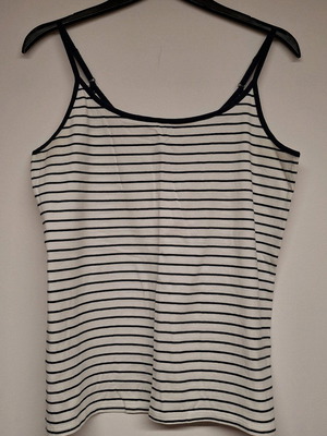 Marks & Spencer striped adjustable cotton tank top like new, XL