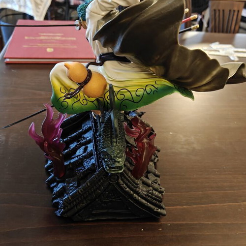One Piece Zoro Wano Statue like new with second head