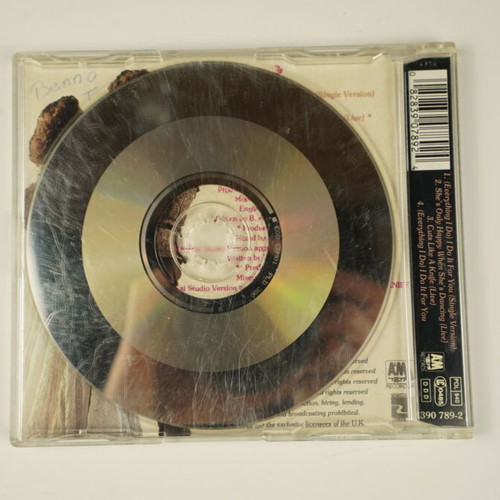 Bryan Adams (Everything I Do) I Do It for You CD Single