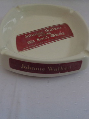 Johnnie Walker promotional ashtray used