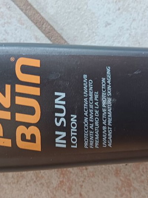 Piz Buin tanning lotion SPF 6 new