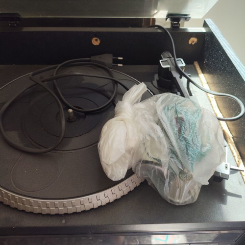 Tensai Rack Compo-35 vintage stereo system with turntable and twin cassette deck used